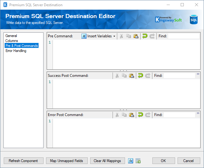 SQL Server Destination - Pre and Post Commands.png